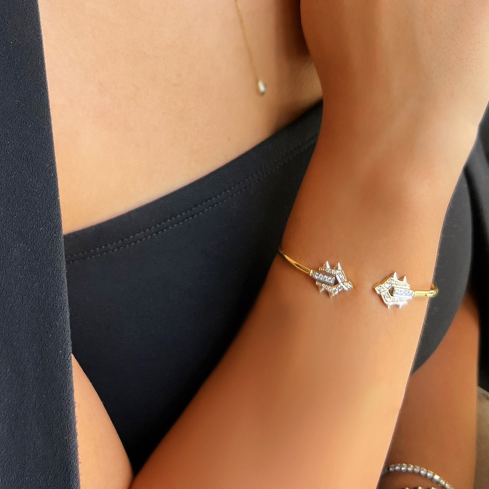 Crowned Balance Bangle