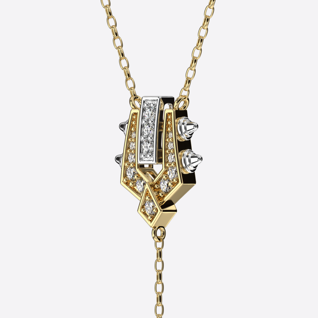 Crowned Drop Necklace