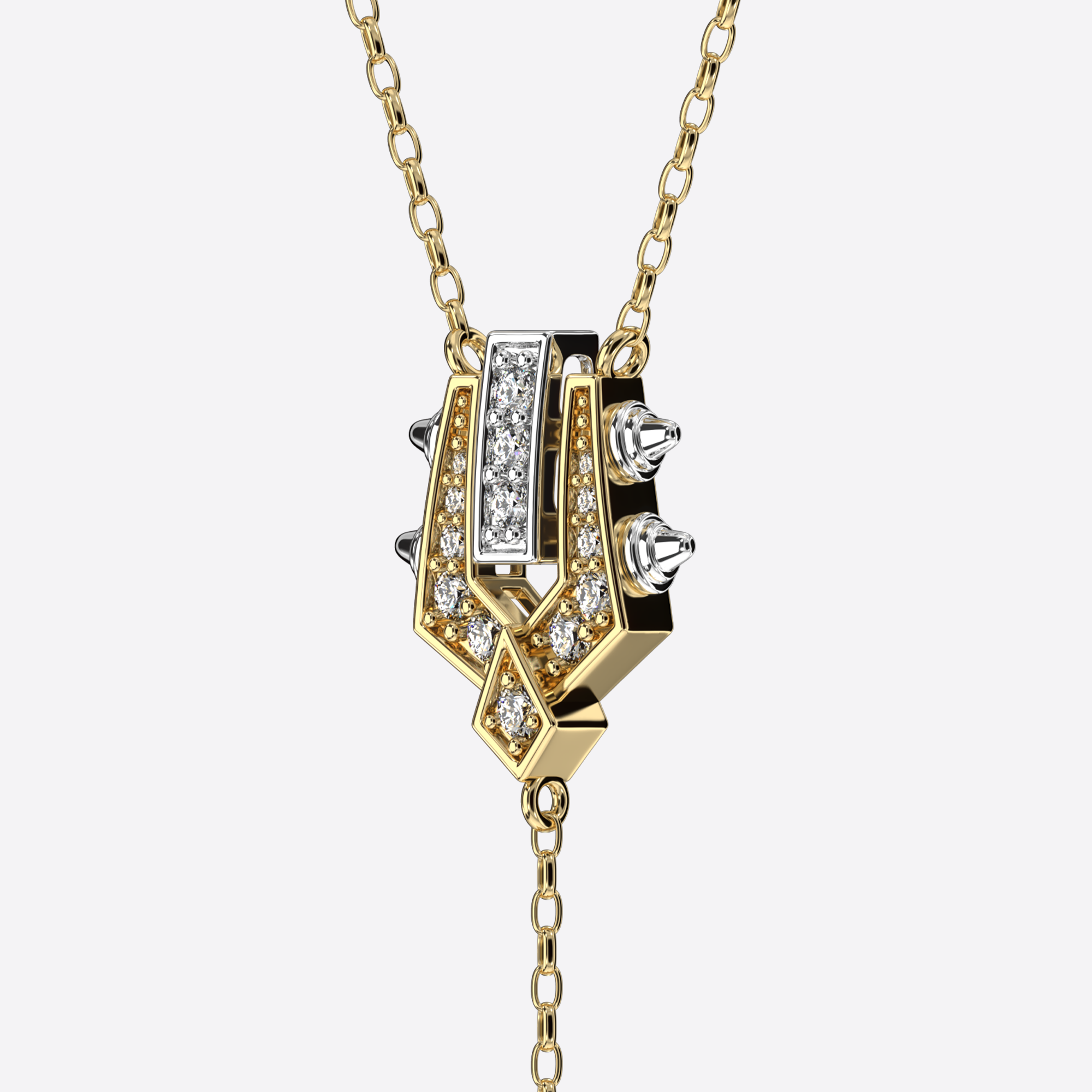 Crowned Drop Necklace