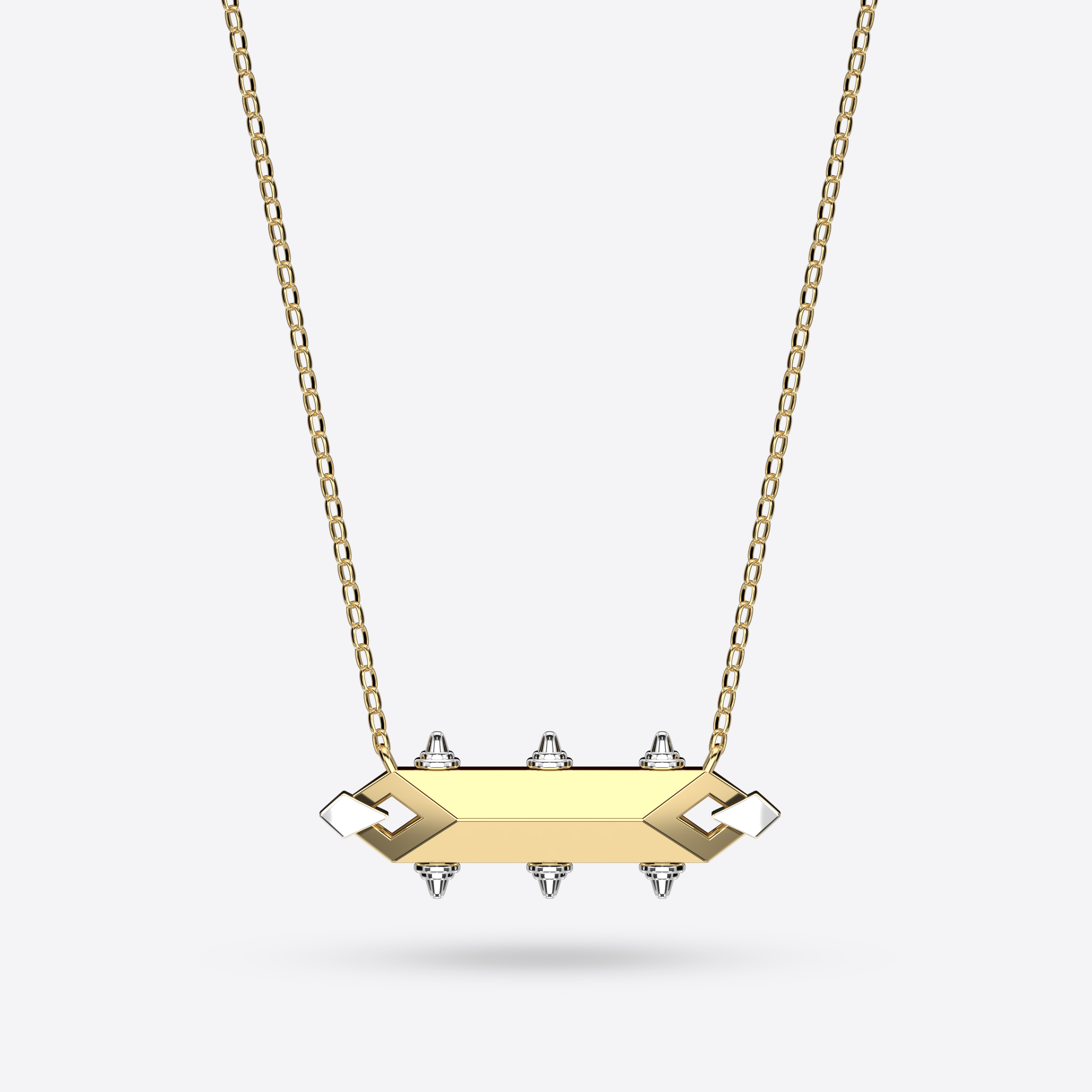 Crowned Rod Necklace