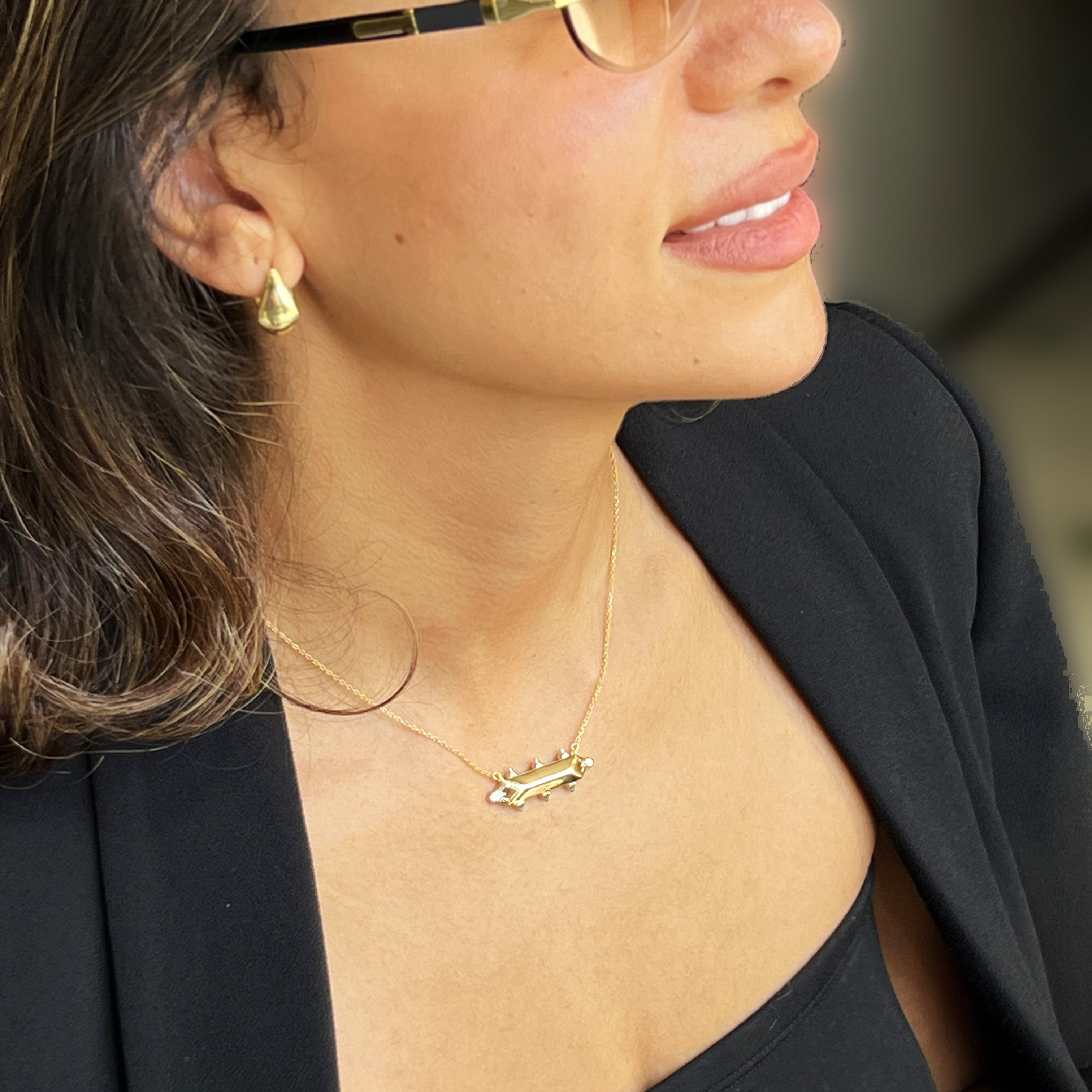 Crowned Rod Necklace
