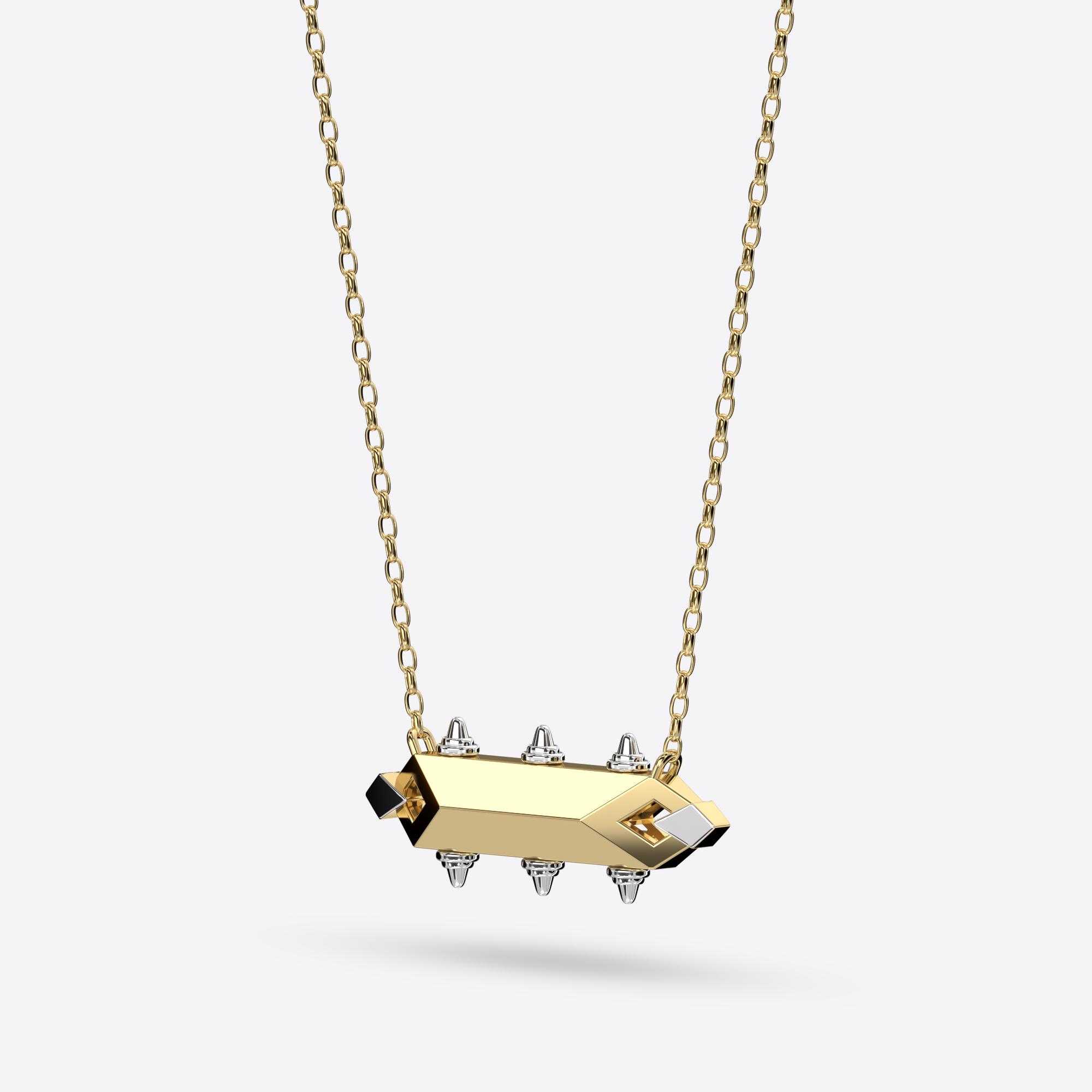 Crowned Rod Necklace