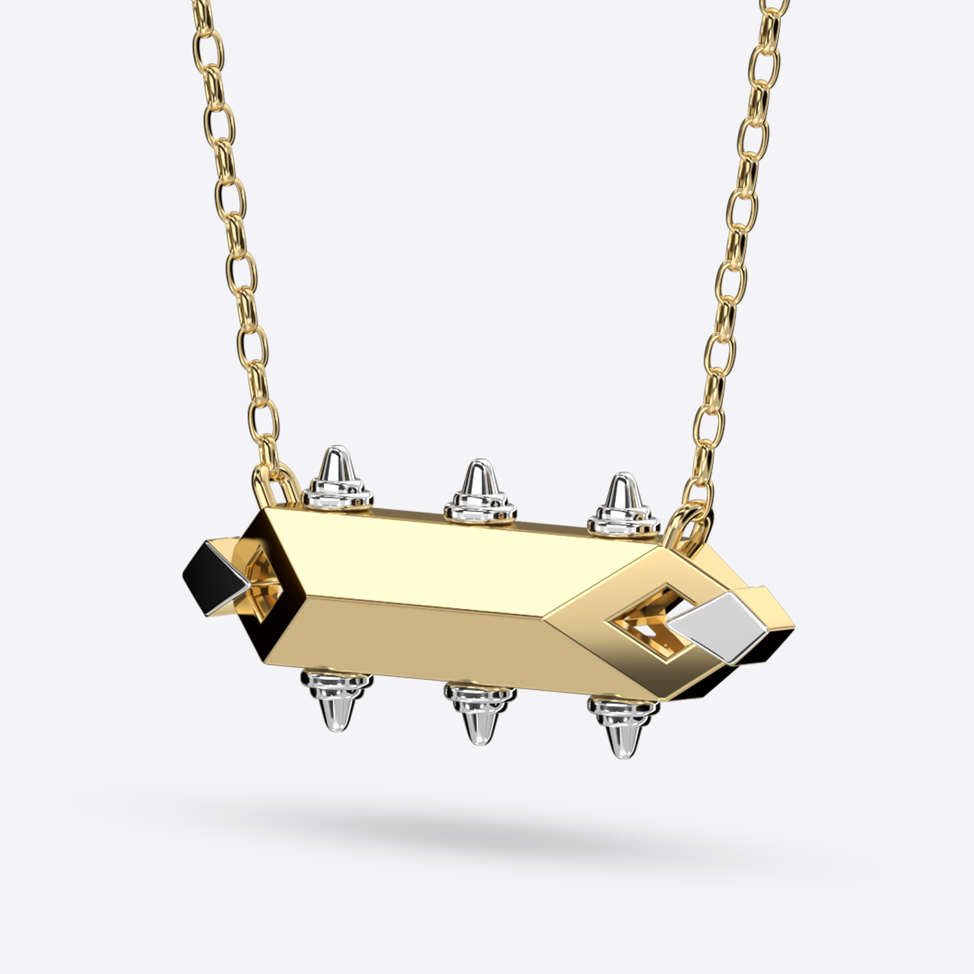 Crowned Rod Necklace