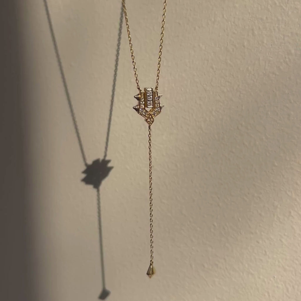 Crowned Drop Necklace